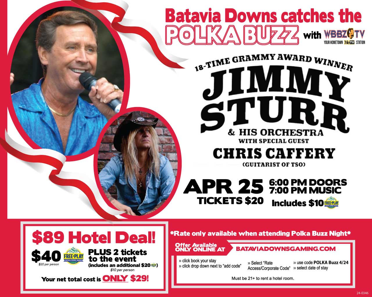 Jimmy Sturr & the Polka Buzz - Article by James Fink - Batavia Downs ...